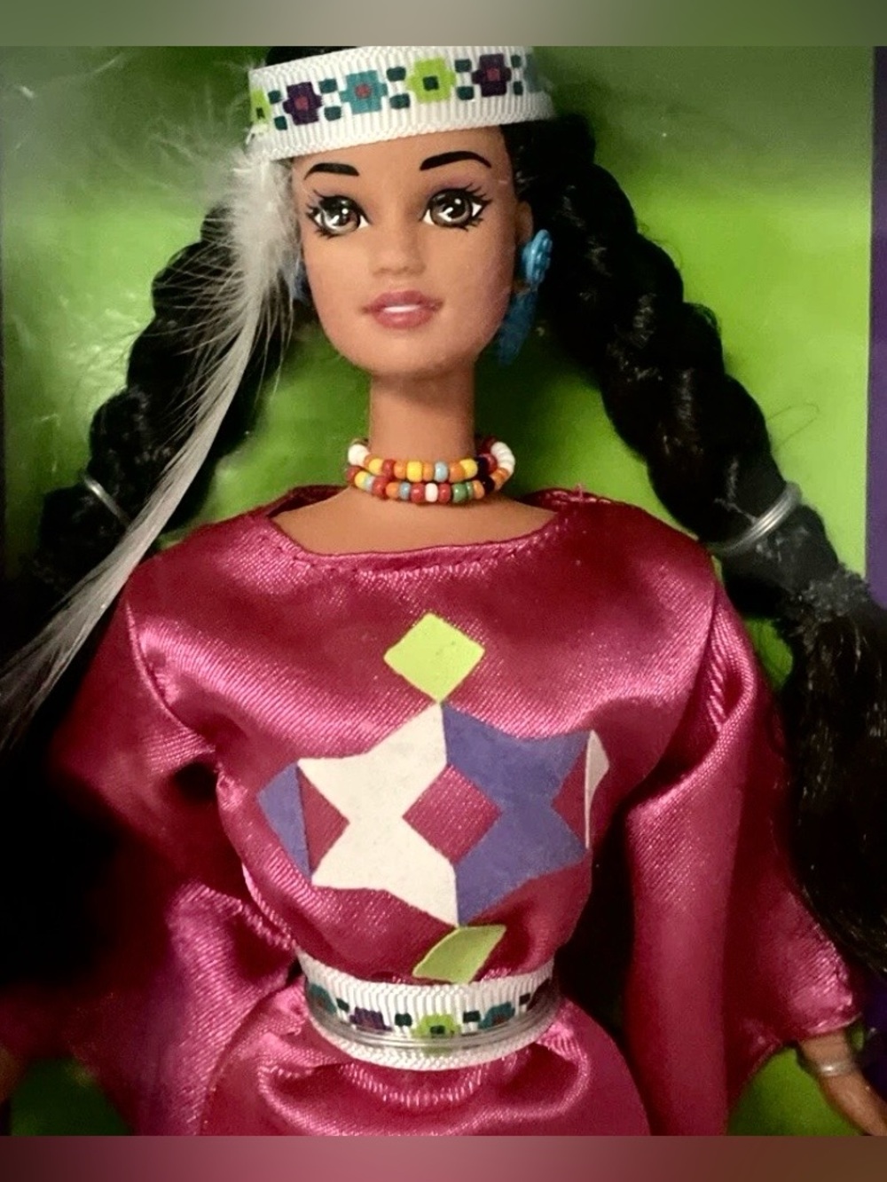 Barbie Vintage 1994 Third Ed. Native American World Collection, Box Wear 1 Owner - Picture 2 of 10